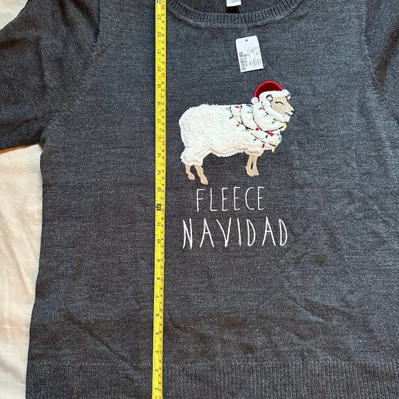 Woman's Christmas Sweater "Fleece Naidad" XL - Picture 6 of 6